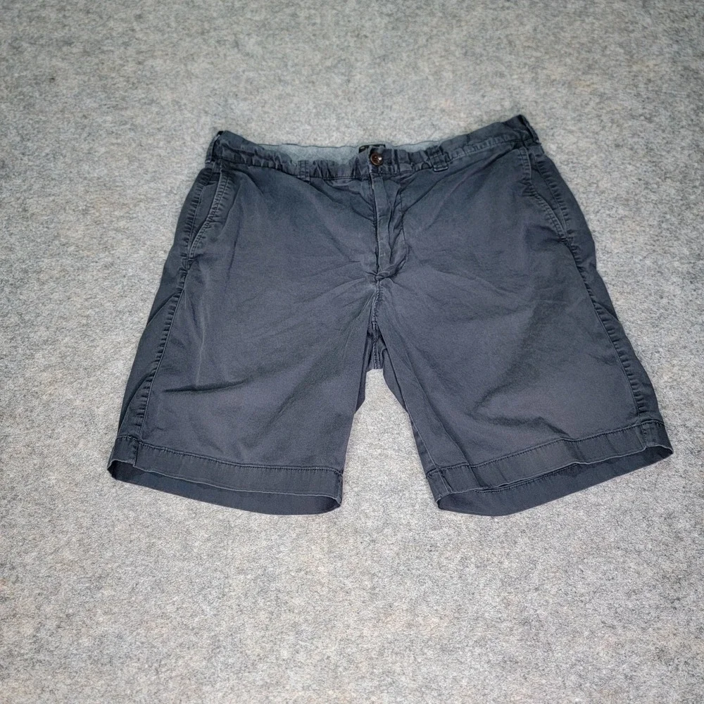 J Crew Mens 34 Stretch‎ Lightweight Casual Chino Shorts Blue